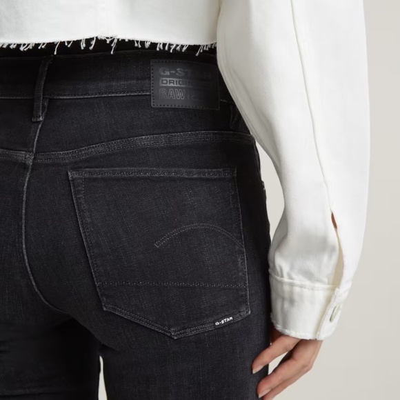 G Star Raw 3301 High skinny slander denim black 26W 32L - Picture 2 of 5